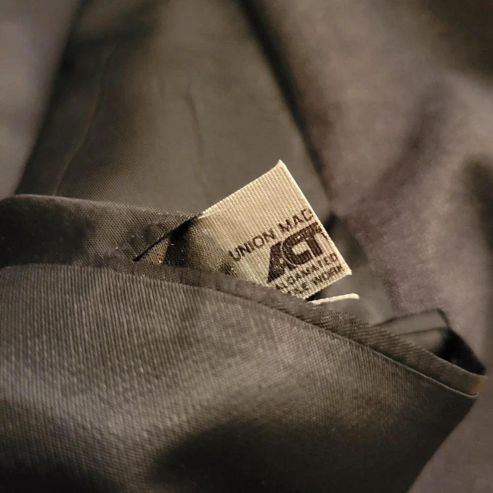 Mobley Sons Charcoal Gray Wool‎ Suit Jacket Blazer 3 Button Preppy Academia 44R